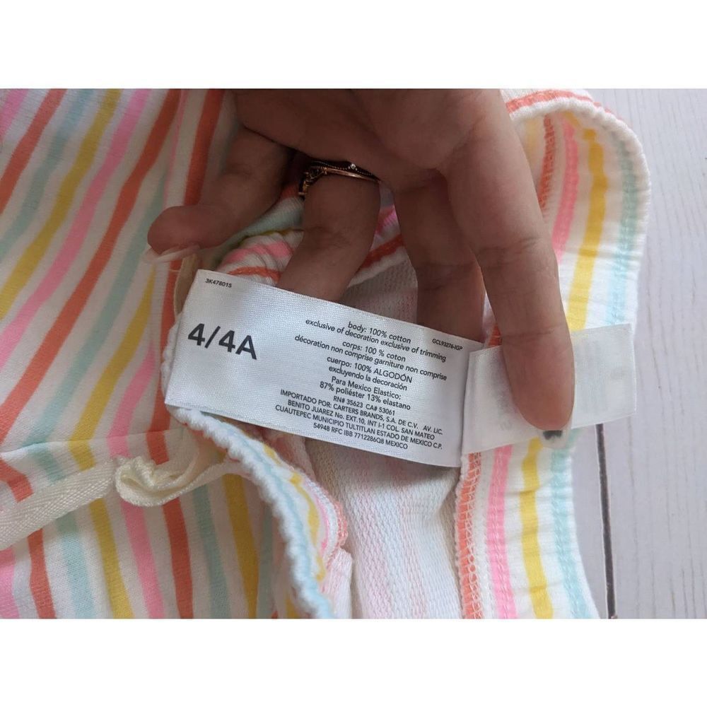 Carter's Kid Pull On Striped Shorts NWT - Picture 5 of 5